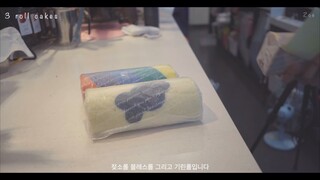 Cafe Vlog | Roll cake , Blueberry honey smoothie #cake #food