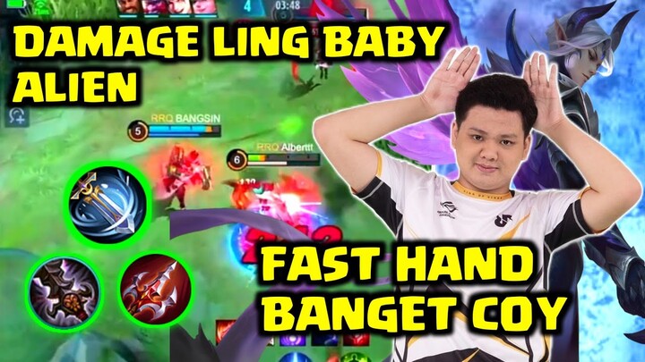 RRQ ALBERT  PAKE LING | PANTAS DIANGGAP BABY ALIEN LICIN BANGET LINGNYA | Mobile Legends BangBang ❗❗