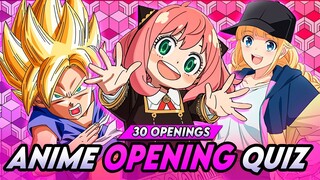 ANIME OPENING QUIZ🎶🔊 EASY ~  HARD 🔊 GUESS THE ANIME OPENING