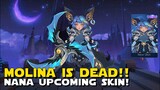 MOLINA IS DEAD!! NANA NEW UPCOMING SKIN! COLLECTOR? | MOBILE LEGENDS NANA NEW SKIN UPDATE