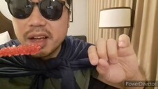 lofi ASMR Red Rock Sugar Lollipop 🍭 Mouth Sounds + Tapping & Scratching On New Shoes 👏👞👞