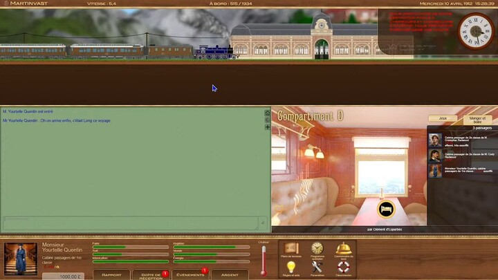 🔴 Titanic Voyage RPG 2026 ( Episode 03 ) - Le Voyage Du Train À Vapeur De Paris à Cherbourg