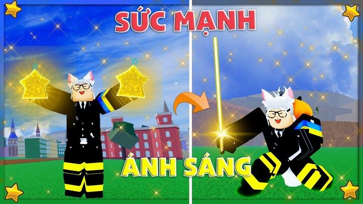 Tôi Dùng Trái Ác Quỷ Ánh Sáng LIGHT ( PiKa ) Fram Level Siêu Nhanh Trong Blox Fruit | Roblox