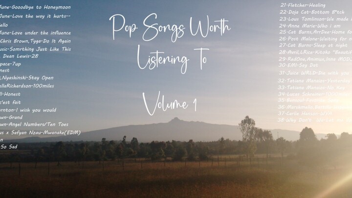 Pop Music Worth Listening To.Vol 1