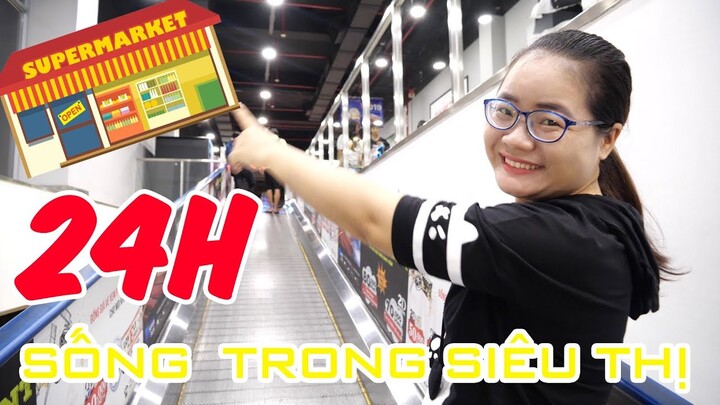 THỬ THÁCH 24 GIỜ SỐNG TRONG SIÊU THỊ HÀN QUỐC LOTTE MART ( Living on Supermarket )