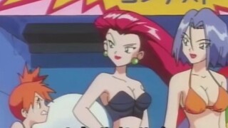 Pokémon: Team Rocket dresses up as girls to participate in a beauty pageant