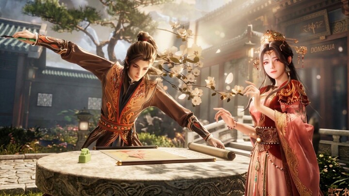 Tales of Herding Gods Episode 99 Qin Mu Melukiskan Kecantikan Ling Yixiu