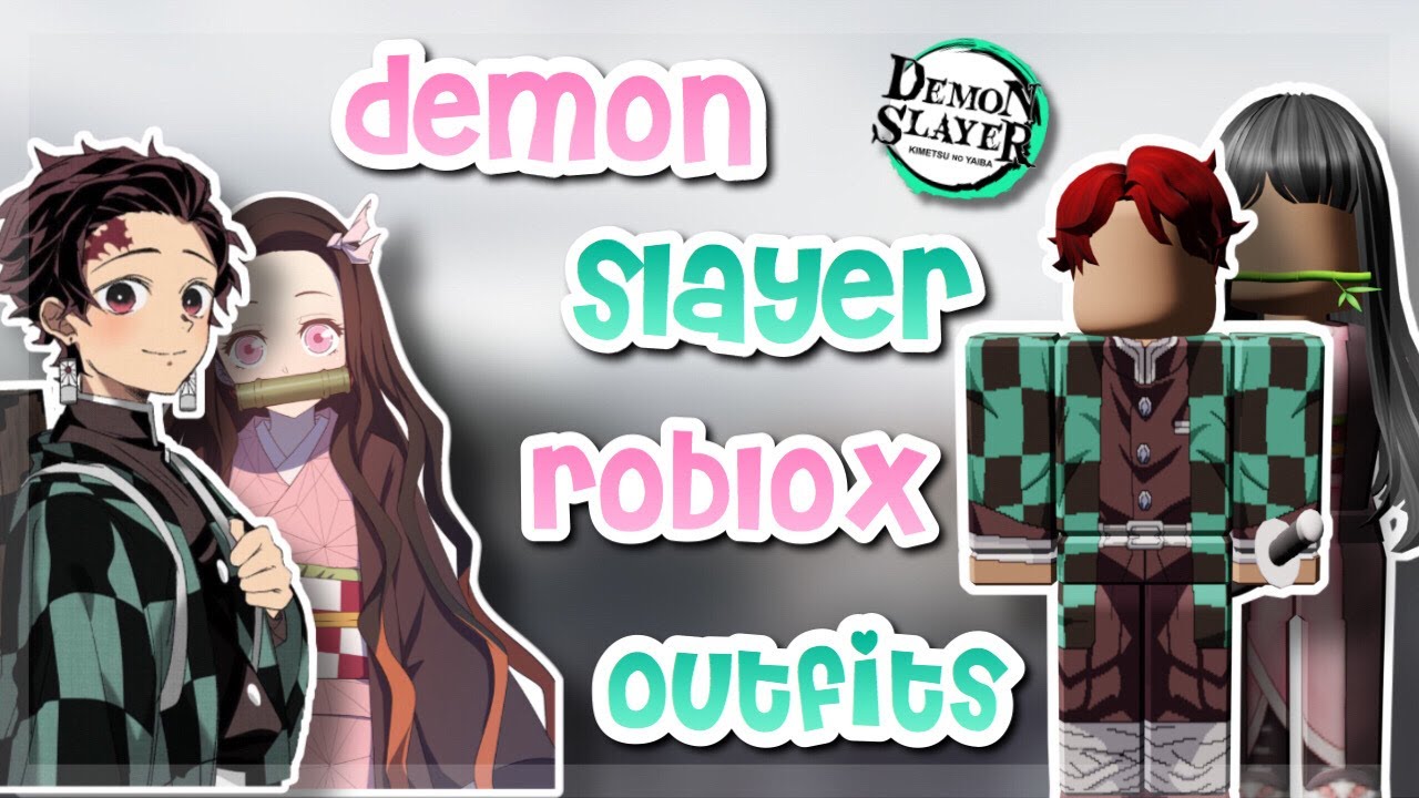 demon slayer anime cosplay outfits with codes and links || roblox ♡ -  Bilibili