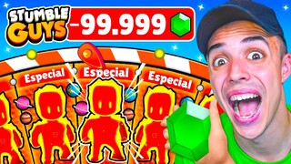 ME GASTÉ MUCHAS GEMAS en la MEJOR SKIN de STUMBLE GUYS! 🤑