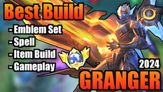 GRANGER BEST BUILD 2024 | TOP 1 GLOBAL GRANGER BUILD | GRANGER - MOBILE LEGENDS | MLBB