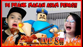 CHALLENGE MAKAN AYAM GORENG SUPER PEDAS LVL 5 !! MOMON NGAKAK !! Feat @MOOMOO Roblox RolePlay