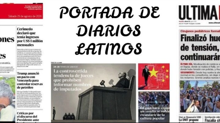 PORTADA DE DIARIOS LATINOS