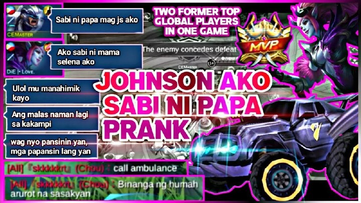 'JOHNSON AKO SABI NI PAPA' PRANK! (SOBRANG LAUGHTRIP!) | KAKAMPI NAINIS, KALABAN UMIYAK | MLBB