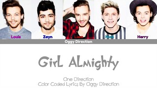 One Direction - Girl Almighty (New Color Coded Lyrics 2024) (slowed)