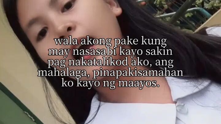 ang importante,pinakisamahan ko kayo nag maayos😁