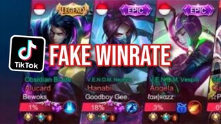 FAKE WINRATE PRANK | ML MEMES | MOBILE LEGENDS TIKTOK COMPILATION 2022