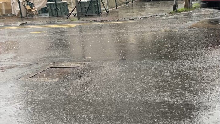 Heavy rain in Kuala Lumpur