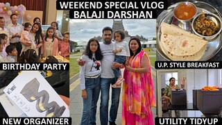 Weekend Vlog - Birmingham Visit, Sunday Special U.P. Style Breakfast & Utility Shelf Organization