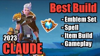 CLAUDE BEST BUILD 2023 | TOP 1 GLOBAL CLAUDE BUILD | CLAUDE - MOBILE LEGENDS | MLBB