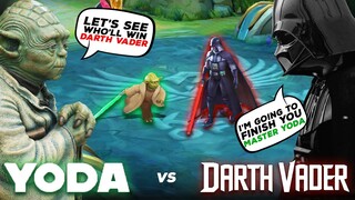 BEST DUEL EVER! | ARGUS DARTH VADER vs CYCLOPS MASTER YODA | STAR WARS SKIN 1vs1 GAMEPLAY | MLBB