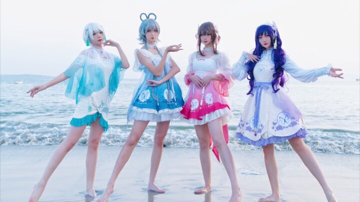 Chinese v four people ❀Mirror Flower Water Moon❀Whose bright moon comes into the dream~