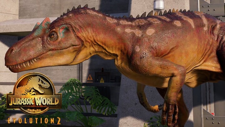 2 Allosaurus vs 2 Stegosaurus - Jurassic World Evolution 2 (4K 60FPS)