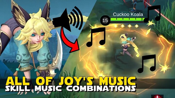 ALL MUSIC FOR NEW HERO JOY'S RHYTHM MECHANIC! | JOY'S RHYTHM GAME MUSIC COMBINATIONS | MOBILE LEGEND