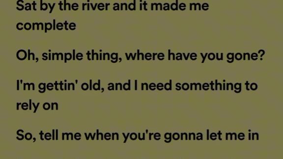Somewhere only we know