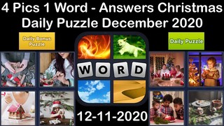 4 Pics 1 Word - Christmas - 11 December 2020 - Daily Puzzle + Daily Bonus Puzzle -Answer-Walkthrough