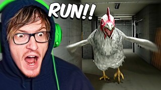 RUN FROM THE BIG CHICKEN HORROR GAME - Chicken Feet