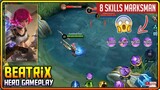 BEATRIX NEW HERO GAMEPLAY (8 Skills Marksman!) | Mobile Legends 2021