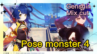 [Genshin   Mix cut]  Pose monster 4