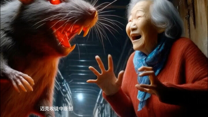 A little orange kitten accidentally fell into the sewer, and a brave elderly woman jumped in to resc