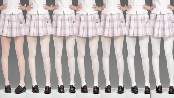 So sánh thử tất trắng độ dày khác nhau từ 10 đến 200D | Bống Bống