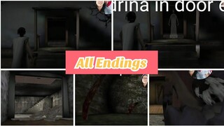 All endings of Granny and Granny chapter two (Practice mode).