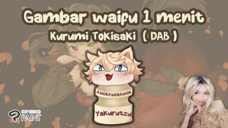 Menggambar waifu satu menit - Kurumi Tokisaki - ( DAB )