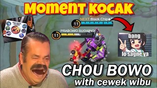 MOMENT KOCAK CHOU BOWO BERSAMA CEWEK WIBU!! KEJADIAN TER-ANEH GW SELAMA MAIN MOBILE LEGENDS!!