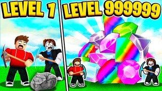 CHOP AND FROSTY FIND LEVEL 9999 DIAMOND MINE ROBLOX