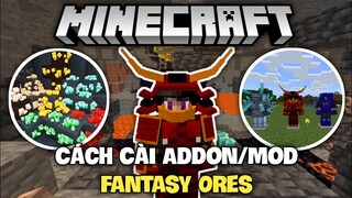 🔥ADDON/MOD FANTASY ORES CỰC HAY CHO MCPE 1.18 GIÁP, ITEM..