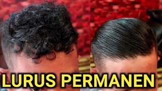 cara melemaskan rambut permanen | keriting dan bergelombang