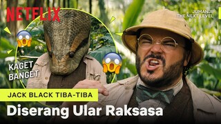 NGAGETIN! Jack Black Dicaplok Ular Raksasa | Jumanji: The Next Level | Clip