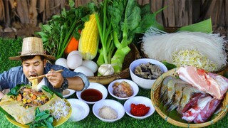 Cook Rice Noodle with shrimp - Fried riec noodle recipe