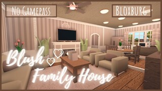 Roblox Bloxburg: No Gamepass Blush Family Home speed build & tour - November 16,2020 | Minami Oroi