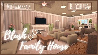 Roblox Bloxburg: No Gamepass Blush Family Home speed build & tour - November 16,2020 | Minami Oroi