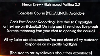 Kieran Drew  course - High Impact Writing 2.0 download