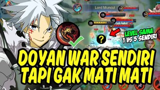 THE REAL 1 VS 5 TANPA BANTUAN TIM, TANPA COOLDOWN ITULAH RAHASIA INI HERO - Mobile Legends