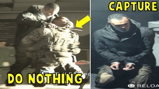 Let Wolf Execute Sgt. Norman VS Capture Him + Wolf Ending - Call of Duty: Modern Warfare 2019