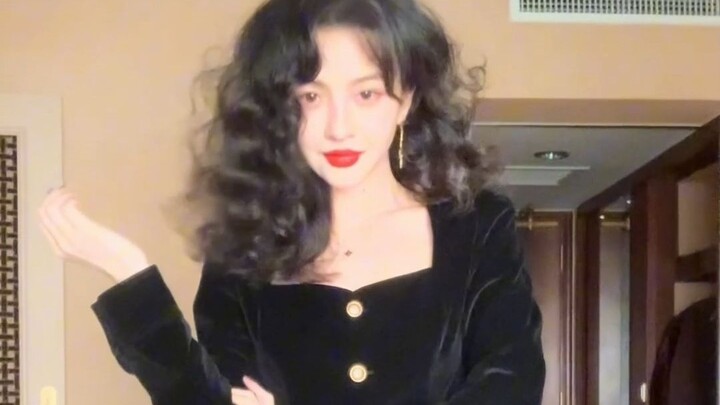 黑发红唇港风的冲击力谁懂！！