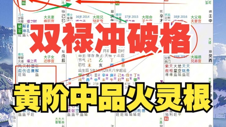 《地球ol》双禄冲破格，黄阶中品火灵根，普通人是黄阶中品