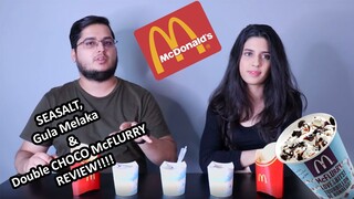 SEASALT, GULA MELAKA & DOUBLE CHOCOLATE McFLURRY REVIEW MALAYSIA !!!! [Siblings Review]